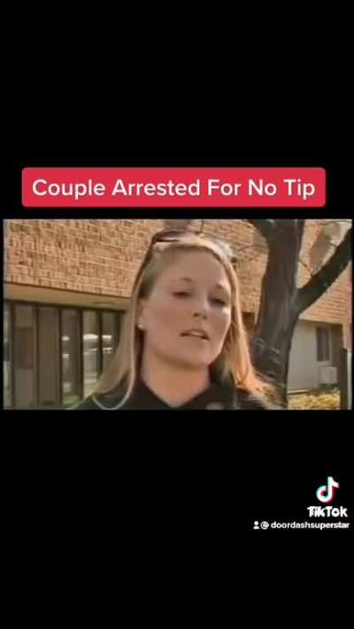 "If you don't tip us for our lousy service, ur under arrest."