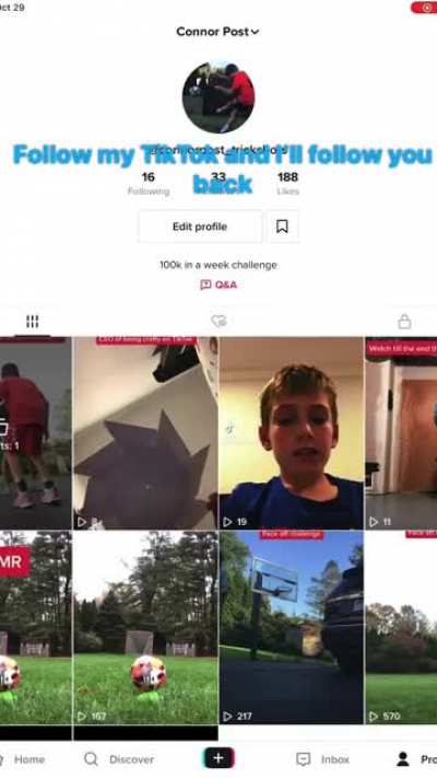 Follow my TikTok and I’ll follow you back