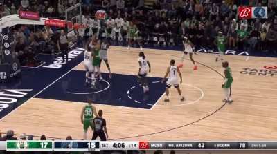 [Highlight] Sequence: Rudy Gobert lob dunk to Rudy block to Naz Reid 3