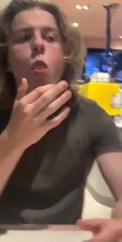 Girlfriends reaction of guy eating ice cream