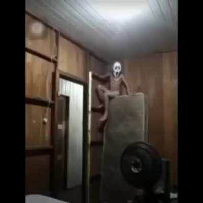 Getting ready to pull a scary prank