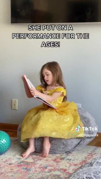 She is born for the stage!
