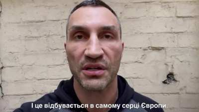 Vladimir Klitschko is in Kiev now, talking to the whole world! Please spread this message in the world. We need it here in Ukraine.