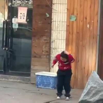 WCGW with jumping on a board that has a rock on the other end?