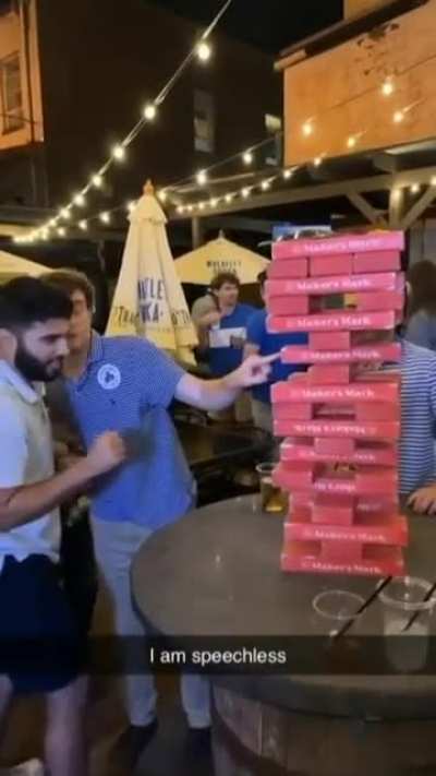 A Rocky game of Jenga