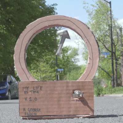 This is homemade mystery clock I spent two months working on. I call it "my life as time".
