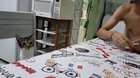 Cat was bamboozled by a card trick!