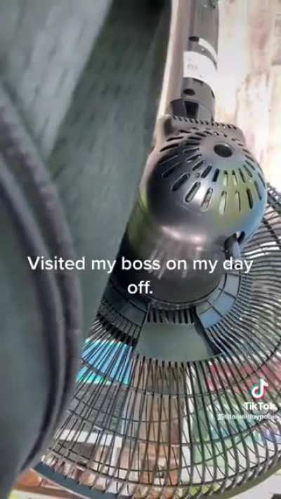 He gonna think the smell was so powerful it rang the bell itself ?