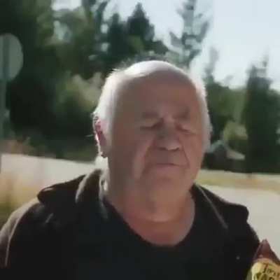 The old man’s look got me