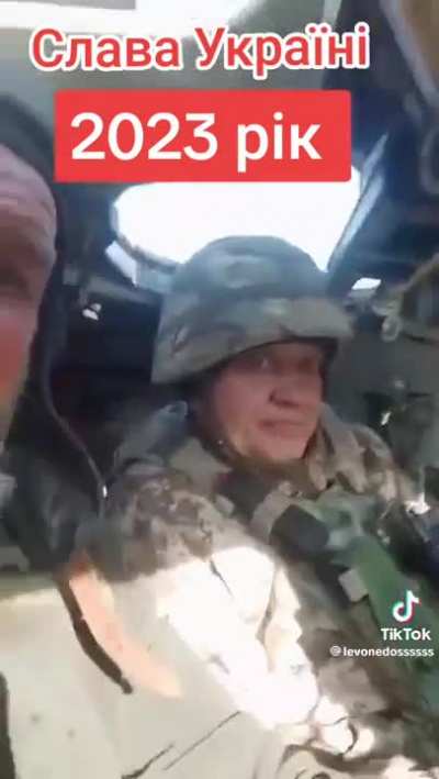 "The boys are back in town."
Ukrainian soldiers who served in 1985, came back to kill the invaders.