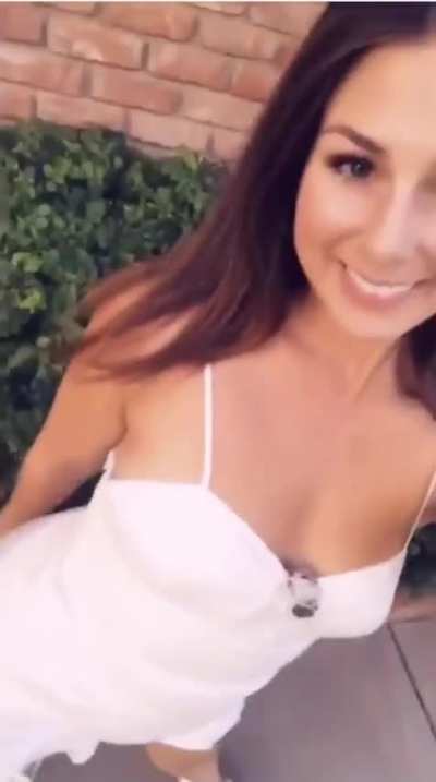 Recording herself