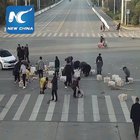 Humans being bros after an accident...