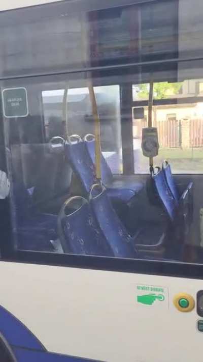 Was taking the usual bus from work this morning, started to smell moist, hot air.
