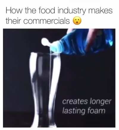 Behind the scene of food commercials
