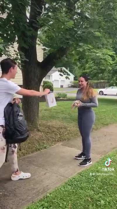 She really threw her drink on him