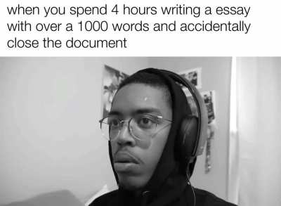 yes i know about autosave its just a meme