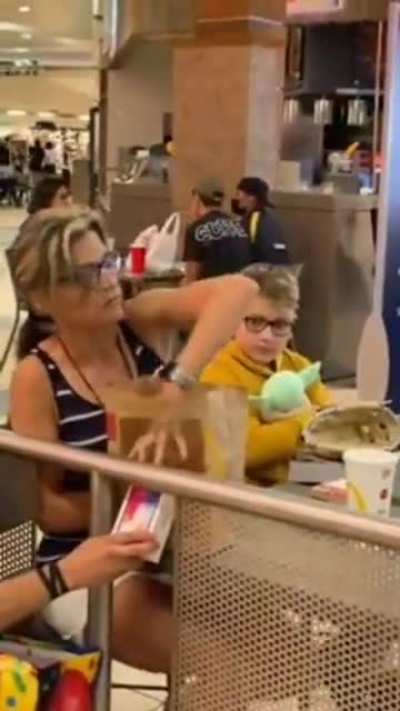 This kid didn't have a birthday party, so his mom gave him a "Happy Meal"
