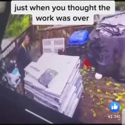 Just when you thought the work was over