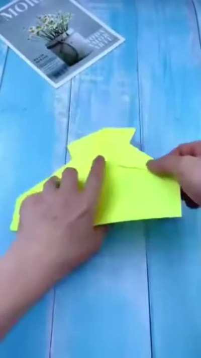 Paper airplane and a separate paper that makes it fly fast!