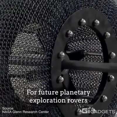 NASA created an airless chainmail tyre that transforms shape