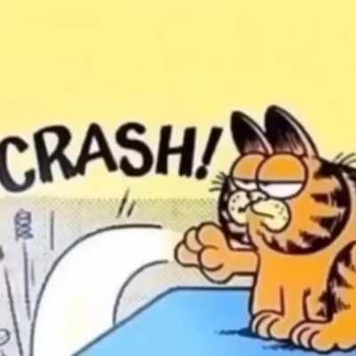 Garfield didn't get enough lasagne