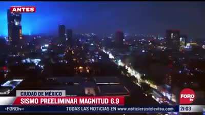Earthquake lights in Mexico City