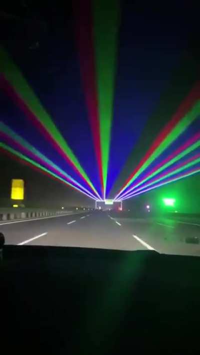 China tests "anti-sleep" lasers on highway
