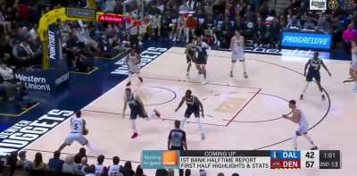 [Highlight] Reggie Jackson gets his first taste of the insane passes Nikola Jokic throws ?