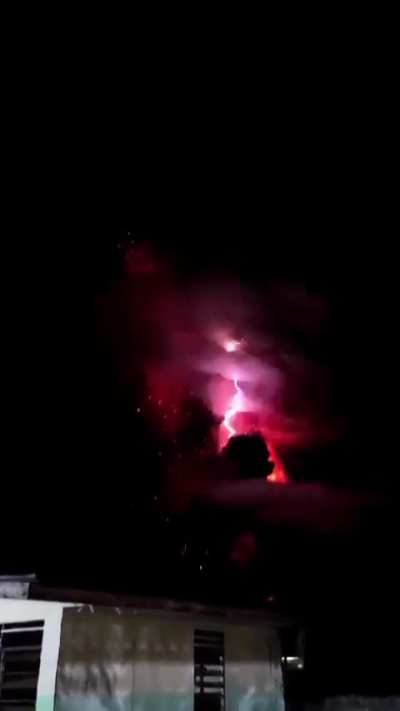 Ruang Volcano erupts in North Sulawesi, Indonesia