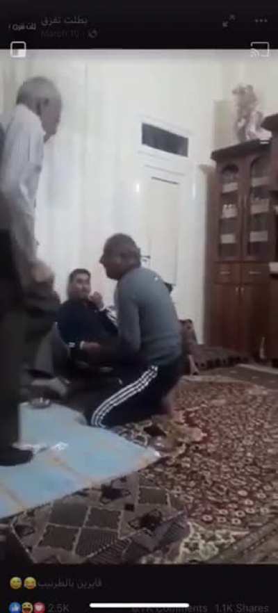 This is how Arab card games end ?. (it’s a 2vs2 partner game)