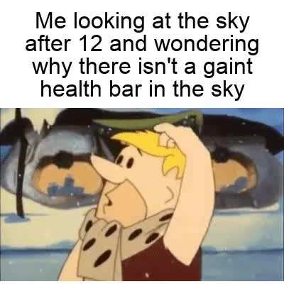 Where is the health bar?