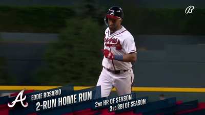 [Highlight] [Highlight] Eddie Rosario tries to duplicate Sam Hilliard's home run to make it a 5-run game.
