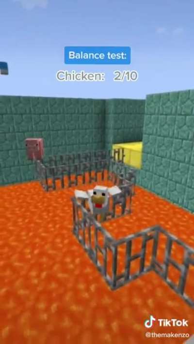Minecraft balance test.