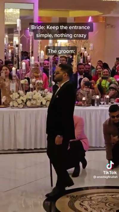 "Lit" Wedding Entrance