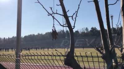 dudes were playing "quidditch"