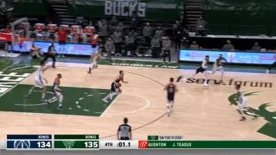 [Highlight] The frenetic ending of the Wizards/Bucks game