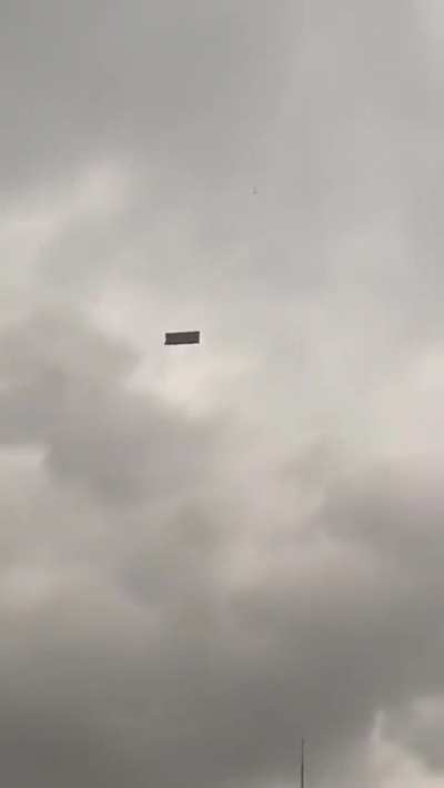 Aftershocks of the storm caused sofas to fly everywhere, this is one of them