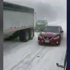 People forget how to drive along I-70 today during snow storm.