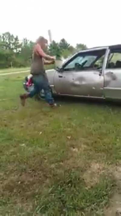 HMB while I take out my aggression on this old car