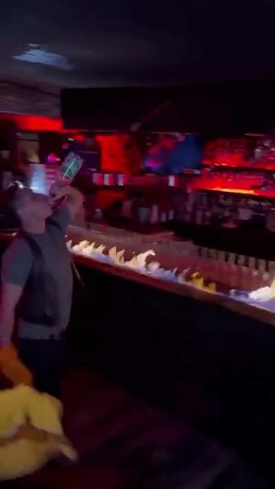 The FIRE BREATHING Bartender ???‼️