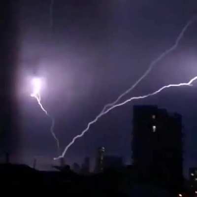 Watch stunning ground-to-cloud lightning in Australia