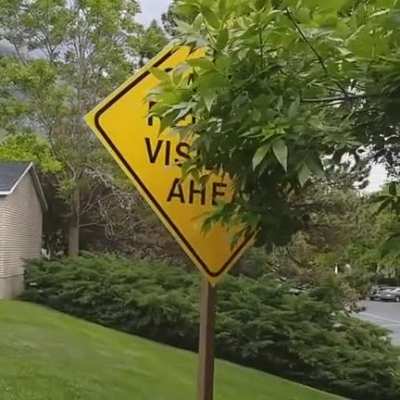 It's a sign