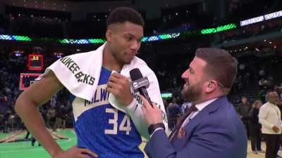 [Highlight] Giannis on after winning $100,000 for reaching the semi-final in the NBA In-Season Tournament: "Oh we getting money now? The rich get richer."