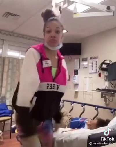Another mother dancing next to her dying baby but cringier. Is this a trend or something? ?