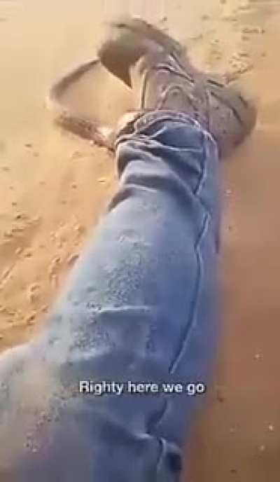 Australian man in an interesting situation.