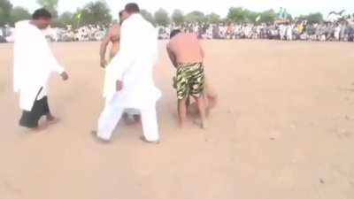 Slapping contest