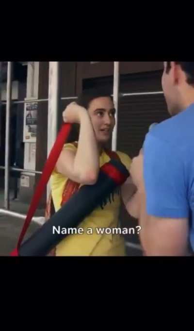 To name a woman