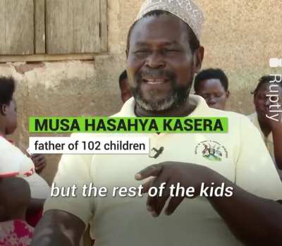 This Ugandan man has fathered 102 children, and perhaps not surprisingly the family barely make ends meet.