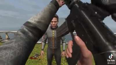 I argued with my dad about whether or not video games are violent, he showed me this video. What am i supposed to say ?