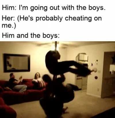 He says "no homo" at the end.